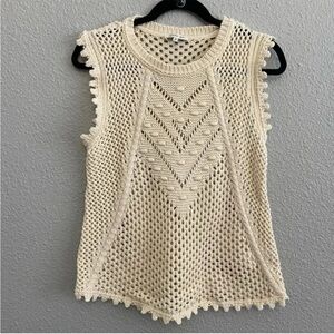 Another Love Trisha Mesh Sweater Tank Size Small